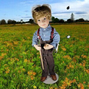 Ashton Drake Little House on the Prairie Almanzo Original 1993‎ Doll With Stand